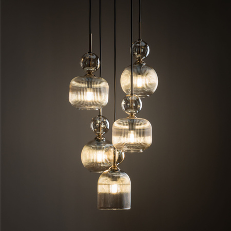 SOPHIA COGNAC LAMPA WISZACA 5XE14