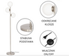 Lampa stojąca podłogowa silver białe kule  3xE27 MILANO