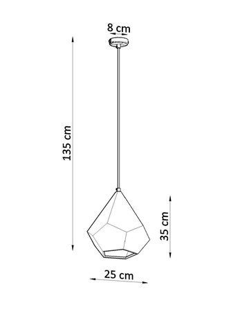 Lampa wisząca ceramiczna PAVLUS