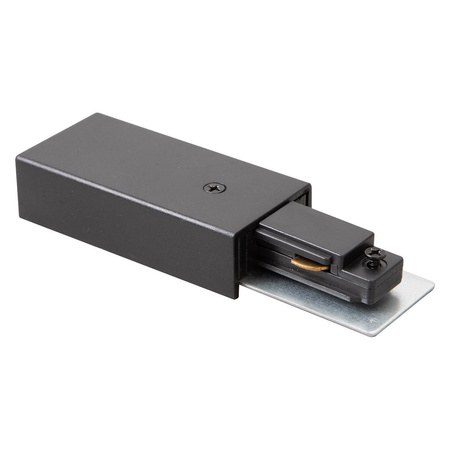 Zasilanie + Zaślepka Do Szynoprzewodu Czarny 1-Obwodowy