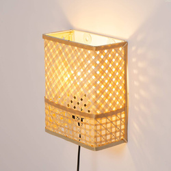 Kinkiet bambusowy BOHO TH3A czarny