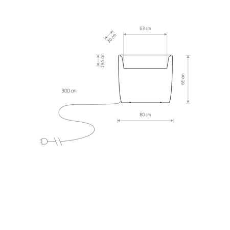 Nowodvorski Lampa przenośna zewnętrzna biała FLOWERPOT L 