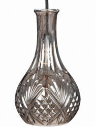 Lampa wisząca szklana kryształowa podłużna karafka GRAFIT