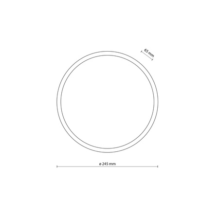 SFERIS BLACK lampa sufitowa plafon LED IP54 3000K