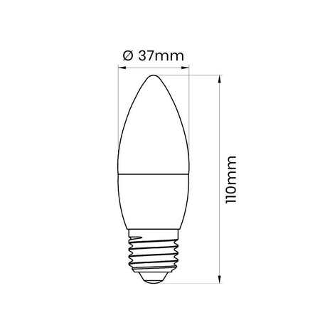 Żarówka LED G45 E27 9W KULKA neutralna 4000K  