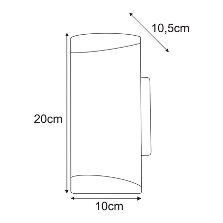 Kinkiet elewacyjny idealny do oświetlenia wejścia K-8204 z serii PRIMA