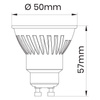 Żarówka LED GU10 7W zimna 6000K ceramika biała
