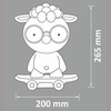 Lampa nocna Led OWCA NA DESKOROLCE Szara 2,5W