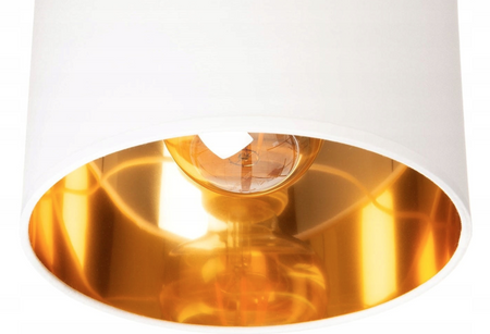 Żyrandol Lampa sufitowa 5xE27 biało złota Glamour