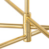 Lampa sufitowa SARIUS Gold 6xG9 wysoka
