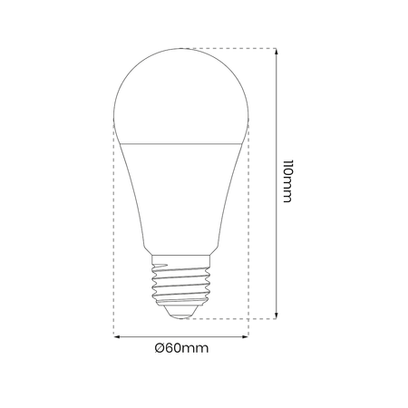 Żarówka LED Wi-FI A60 8W E27 Smart Tuya RGB+CCT+DIM