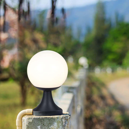 Oprawa Ogrodowa Kula V-TAC E27 Słupek 33cm Czarny MAT VT-1230 3 Lata Gwarancji