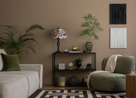 Wyjątkowa lampa stołowa, do stylowego salonu K-G16835 z serii ROSE