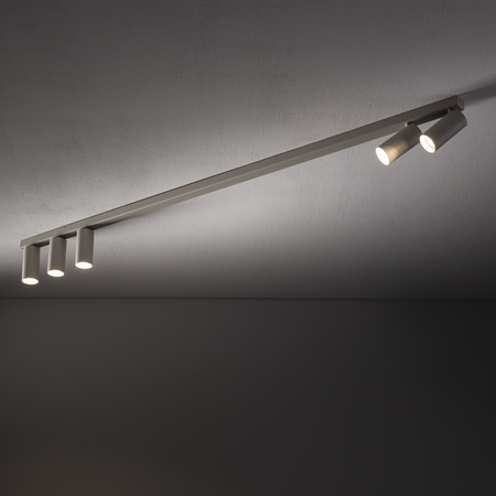 Listwa z regulowanymi reflektorami 5xGU10 FOURTY szara Nowodvorski 11440