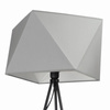 Lampa podłogowa NEPTUN trójnóg z abażurem szary diament