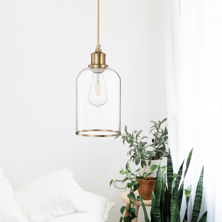 Lampa sufitowa wisząca szklana Eden słój