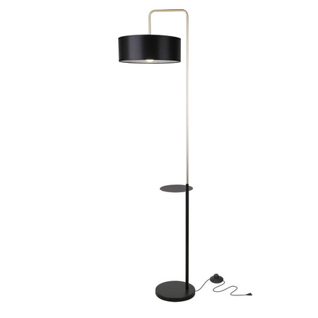Lampa podłogowa czarna złota 1xE27 Impact 51-00026