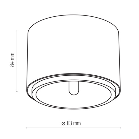 Tk Lighting MORIS GOLD lampa sufitowa 1xGU10
