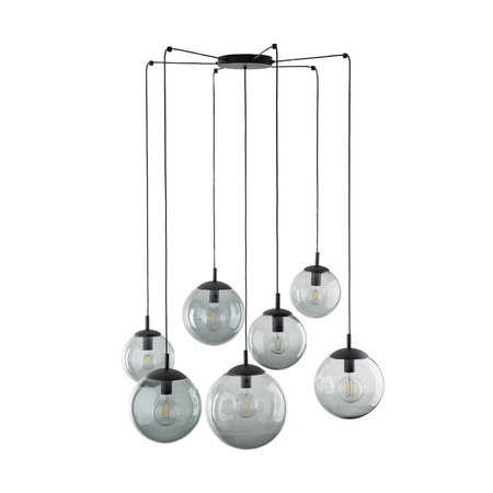 Lampa wisząca ESME Graphite 7xE27 pająk
