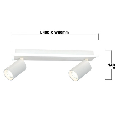Light prestige Parma 2 spot biała LP-0612/2WS WH