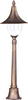 Lampa ogrodowa stojąca K-8129 CZARNY/ZŁOTY z serii BOSTON