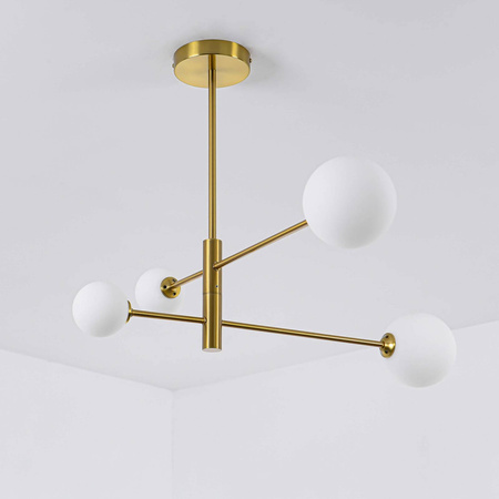 Dorado 4 lampa sufitowa LP-002/4P biało złota