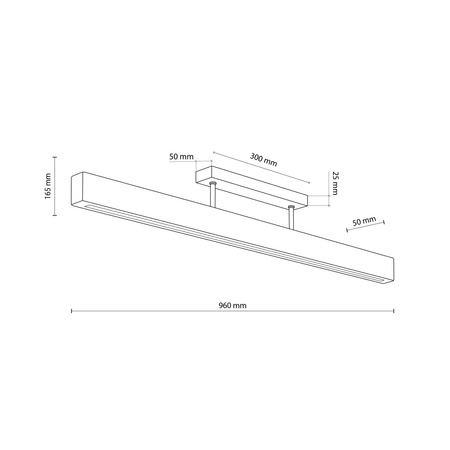 Lampa sufitowa TEO LED 960