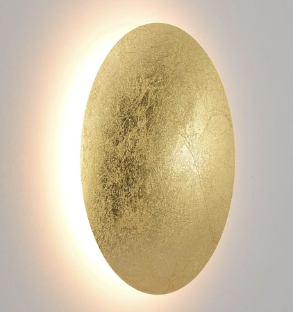 Kinkiet Ścienny LED 18W z Aluminium Złoty Iris