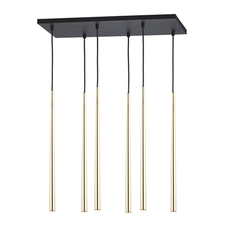Lampa wisząca PIANO Gold 6xG9