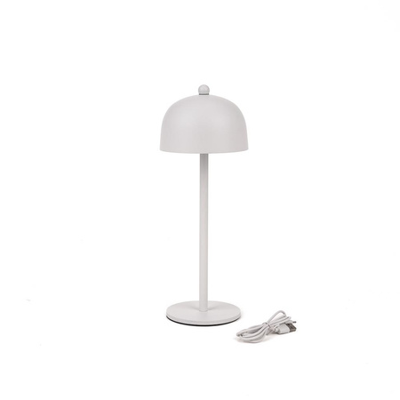Lampka Biurkowa Nocna V-TAC 3W LED 30cm Ładowanie USB Ściemnianie Biała 
