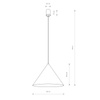 Nowodvorski Lampa wisząca czarna metalowa ZENITH L 