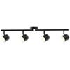 Lampa ścienno-sufitowa ruchoma LED RAWI 4 Czarna 3000K