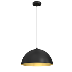 Lampa wisząca BETA czarna złota 1xE27 35cm