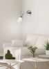Candellux Simpli kinkiet 1x40W chrom/biały