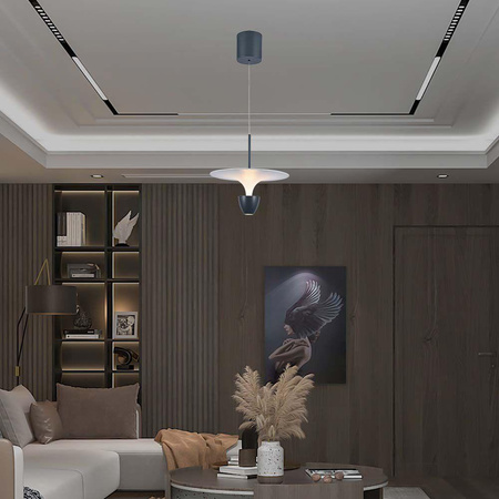 Oprawa Zwieszana V-TAC 9W LED Biały+Szary VT-7832 3000K 1000lm