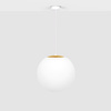 Lampa wisząca, pojedyncza kula, w białym kolorze K-5312 z serii ELMO
