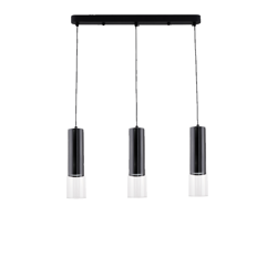 Lampa wisząca Manacor czarna 3xGU10