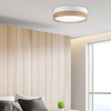 Nowoczesna lampa sufitowa Linobianco juta biała 4xE27