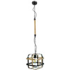 Lampa wisząca KLATKA-1 czarno-złota E27