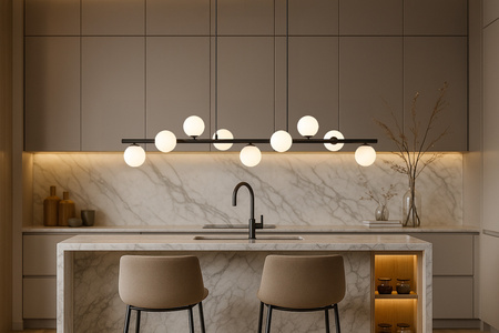 Lampa wisząca szklane mleczne kule  K-5853 z serii FILO