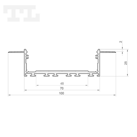 LED P27-7 Profil 1000 mm biały lakierowany (nr kat 8627710)