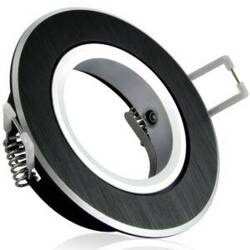 Oprawa podtynkowa EAST OPAL-IOA84B2 alum 2in1 czarna szczotkowana