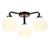 Caldera Lampa sufitowa ampla 3x60w e27 klosz biały
