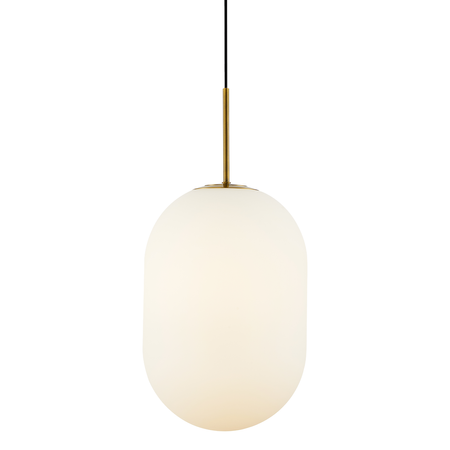 Lampa wisząca ALIAS GOLD 1xE14 fi 240 mleczna kula