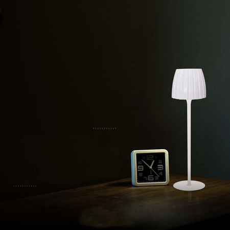 Lampka Biurkowa Nocna V-TAC 2,7W LED 34cm Ładowanie USB Ściemnianie Biała 