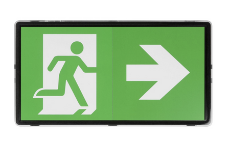 Oprawa awaryjna VELLA LED SOH 400 NM 3H AT czarna IP65 / soczewka otwarta do wysokich pomieszczeń