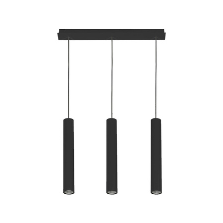 Nowodvorski Lampa wisząca czarna metalowa EYE 