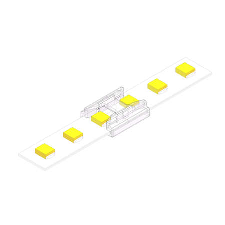 Złączka Zatrzaskowa do taśm SMD/COB Typ: Prosty 2Pin 8mm 4,5A