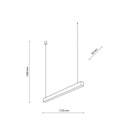 Lampa wisząca LUXE Black LED