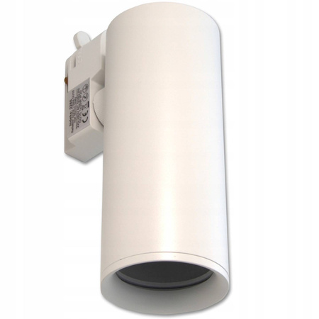 Reflektor szynowy biały GU10 1- fazowy Track Light tuba